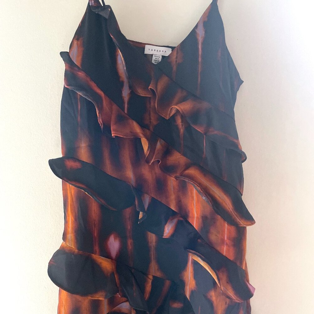 Topshop Rustic Ruffle Tunic